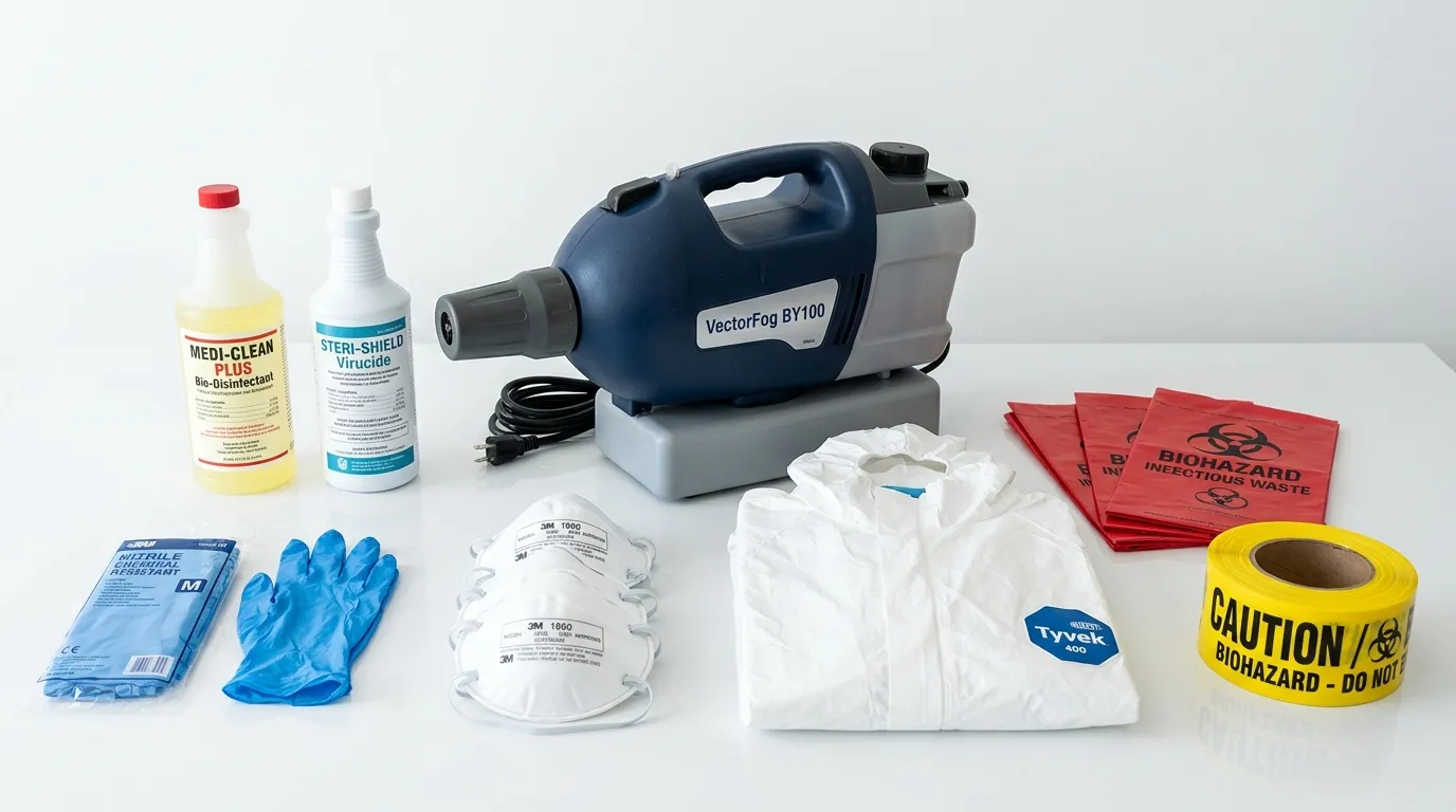 Professional biohazard remediation crew working in Indian River Estates