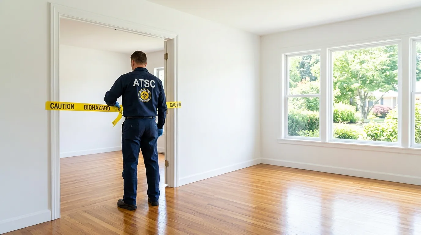 Certified biohazard cleanup crew performing Trauma Scene Cleanup in Indian River Estates