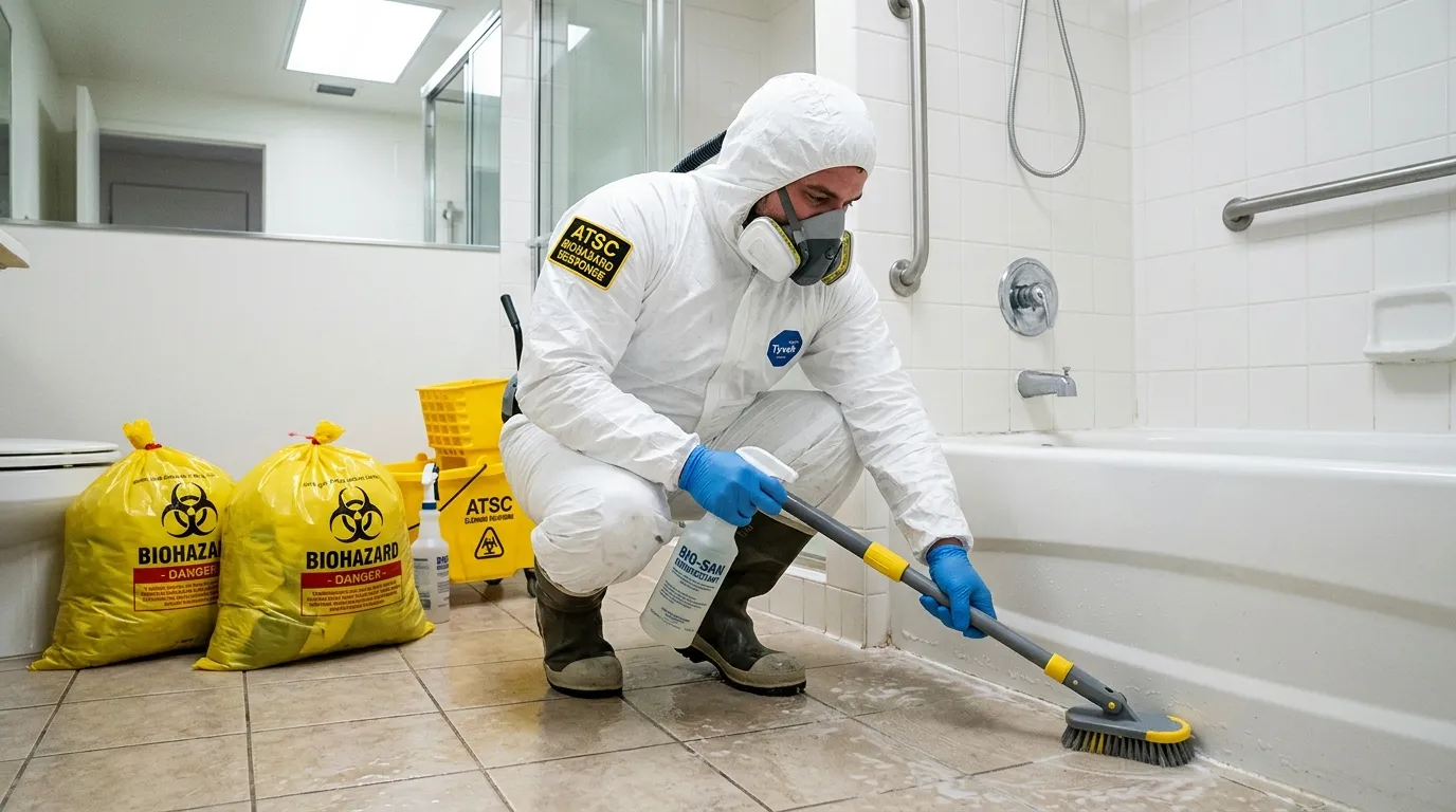 Decontamination equipment deployed for Blood Cleanup in Indian River Estates